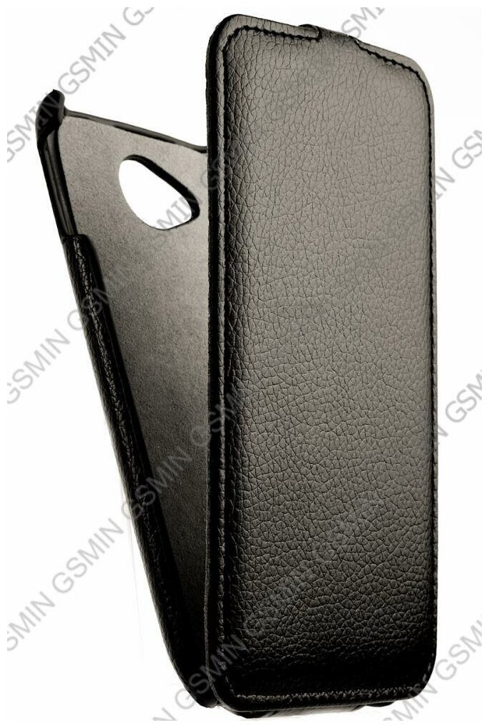 Кожаный чехол для Explay Five Armor Case "Full" (Черный)