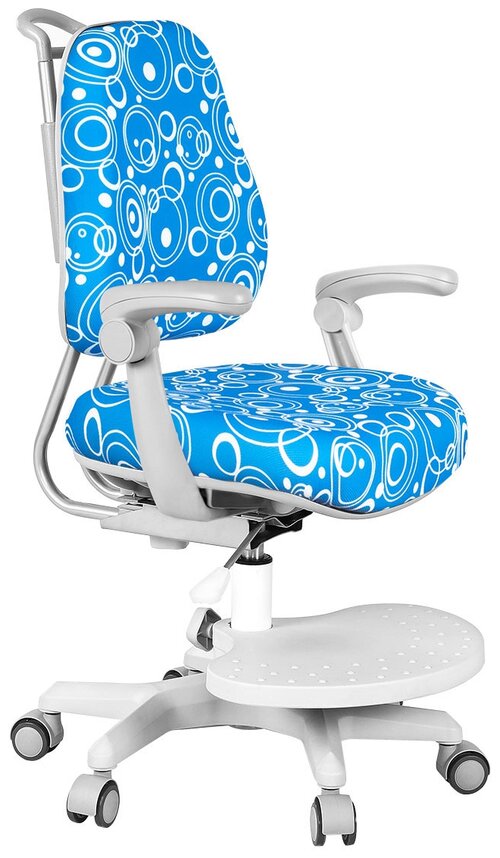 Компьютерное кресло Anatomica Ragenta Plus детское, обивка: текстиль, цвет: синий с мыльными пузырями