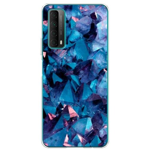 фото Силиконовый чехол "синие минералы" на huawei p smart 2021 / хуавей п смарт 2021 case place