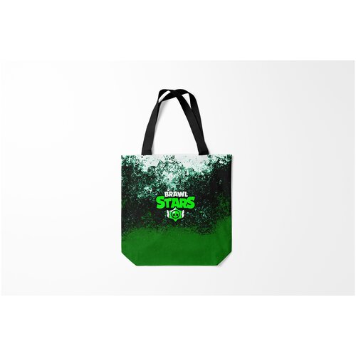 фото Сумка-шоппер / 40х40 см / геймерам / brawl stars leon burnettie