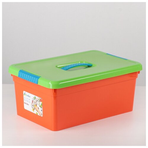 Контейнер для хранения с крышкой Kid's Box, 10 л, 37,5×25,5×16 см, цвет микс