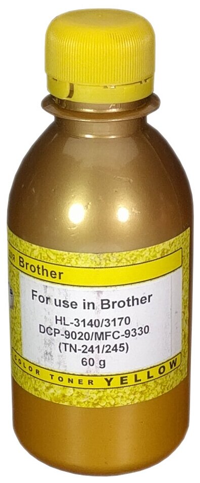 Тонер для Brother HL-3140/3170/DCP-9020/MFC-9330 (TN-241/245) (фл,60,желт,NonChem Tomoegawa) Gold ATM