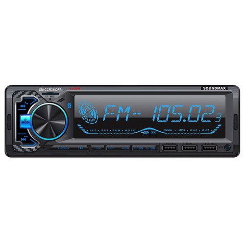 SOUNDMAX Автомагнитолы SM- CCR3182FB(черный)\RGB\New
