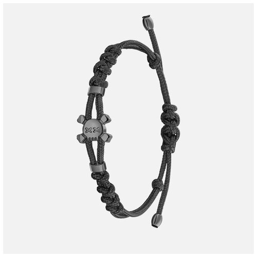 Браслет Hotchkis Jewelry серебро 925 проба родирование длина 18 см черный 5350₽