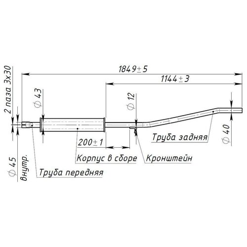 Резонатор TRIALLI EAM 0902 для Renault Logan