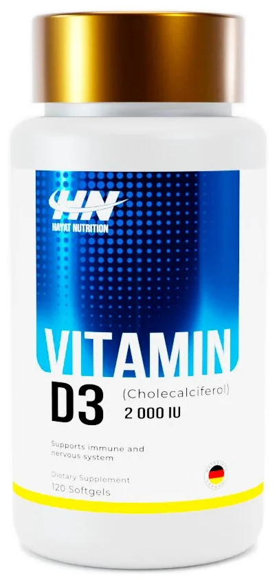 Hayat Nutrition Vitamin D3 2000 ME (120 капс.), 120 шт.