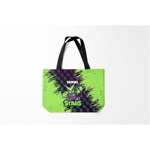 фото Сумка-шоппер / 46х35 см / геймерам / brawl stars virus 8 bit. burnettie