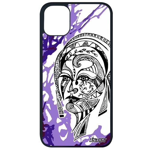 фото Противоударный чехол для // apple iphone 11 pro max // "портрет женщины" стиль феерия, utaupia, розовый