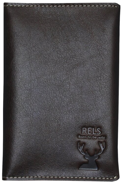 Обложка для паспорта RELS, коричневый