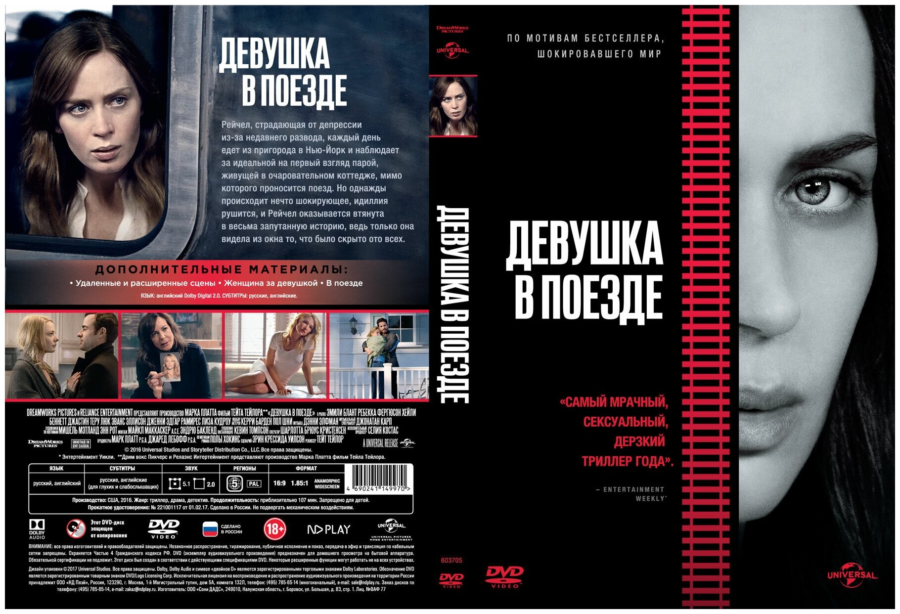 Девушка в поезде (DVD) (Тейлор Тейт) - фото №2