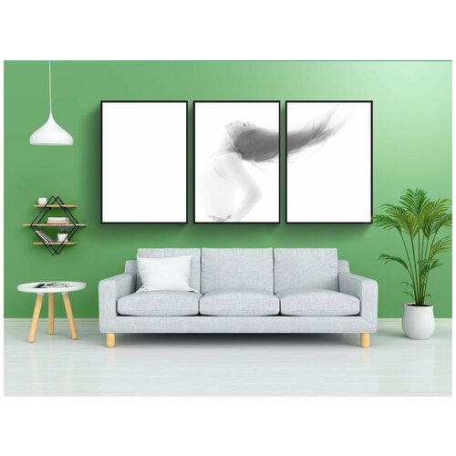 фото Набор модулных постеров для интерьера "модель, женщина, салон красоты" 60x90 см. в тубусе, без рамки lotsprints