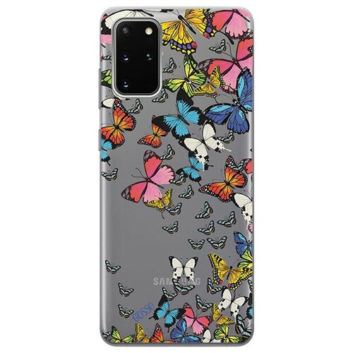 Ультратонкий силиконовый чехол-накладка для Samsung Galaxy S20+ с 3D принтом Magic Butterflies ультратонкий силиконовый чехол накладка transparent для samsung galaxy a80 с 3d принтом magic butterflies