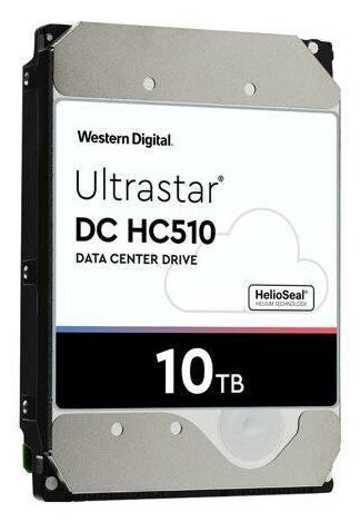 10 ТБ Жесткий диск WD Ultrastar DC HC510 - 0F27504 - HUH721010ALN604 - SATA III 6 Гбит/с 7200 об/мин кэш память - 256 МБ
