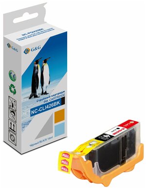 Картридж струйный G&G NC-CLI426BK CLI-426BK черный (8.4мл) для Canon Pixma MG5140/5240/6140/8140/MX8