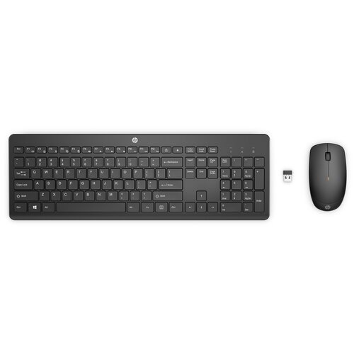 Комплект беспроводной клавиатура+мышь HP 230 WL Mouse+KB Combo черный (18H24AA)