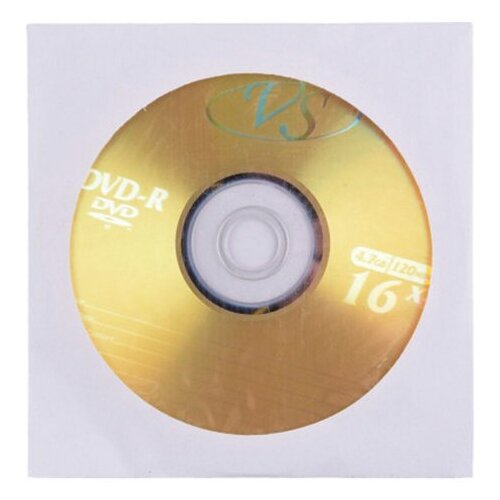 Диск DVD-R VS, комплект 50 шт., 4.7 Gb, 16x, бумажный конверт
