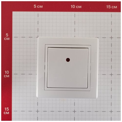 Переключатель с рамкой Aling-conel 627.000 одноклавишный на 2 направления скрытая установка белый с подсветкой