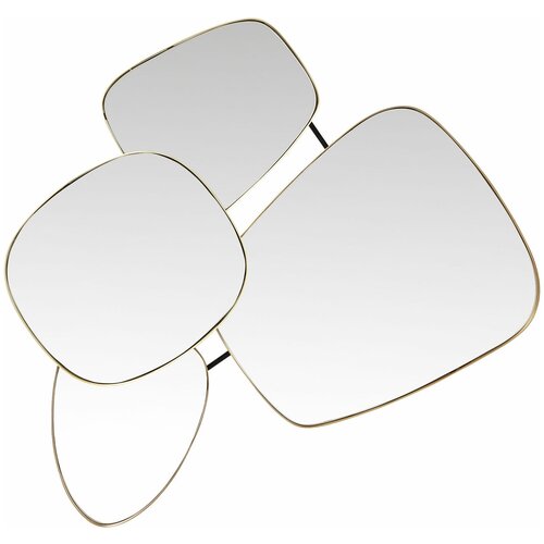 фото Kare design зеркало shapes, коллекция "формы" 110*130*10, зеркальное стекло, сталь, золотой