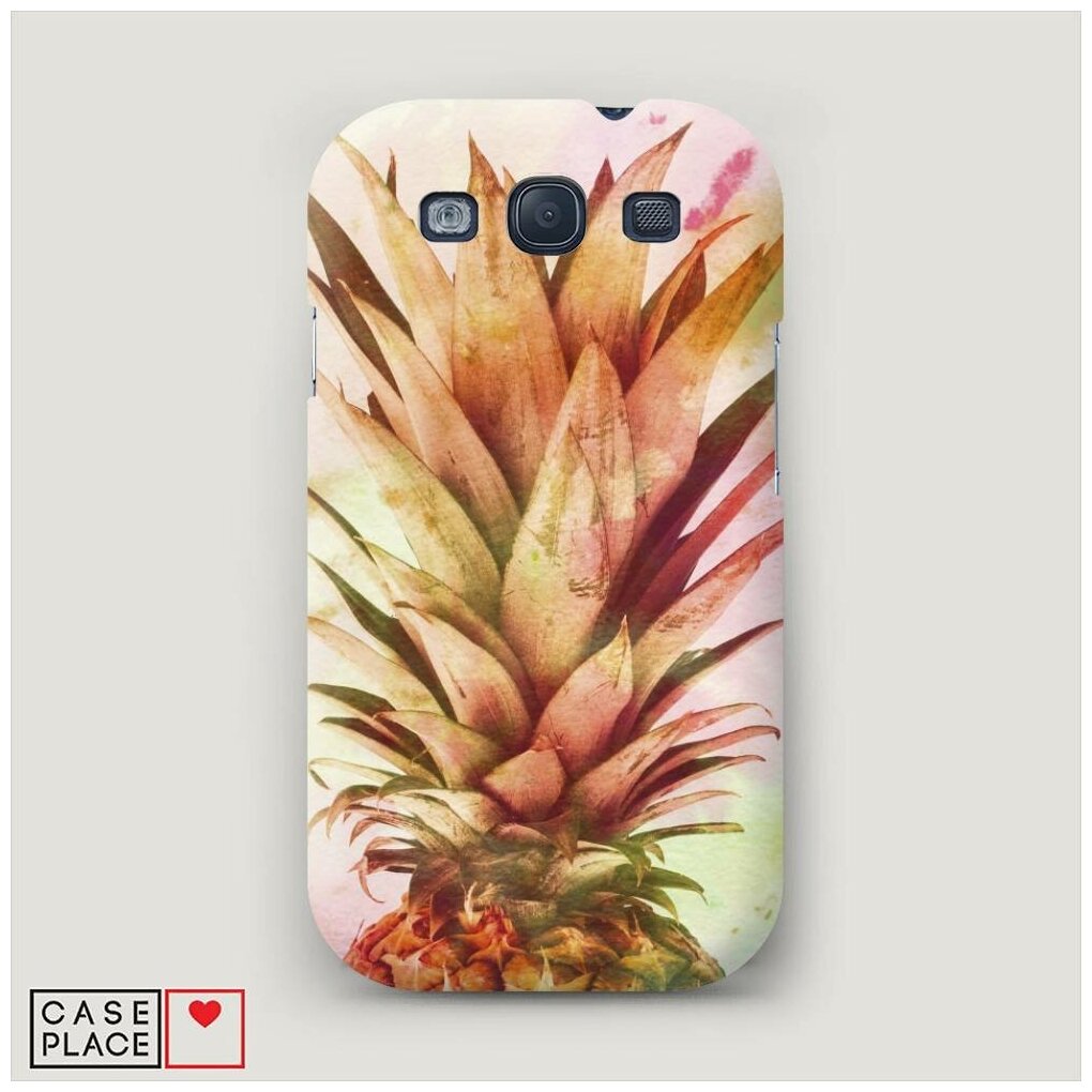 Силиконовый чехол "Ананасовые листья" на Samsung Galaxy S3 / Самсунг Галакси С 3