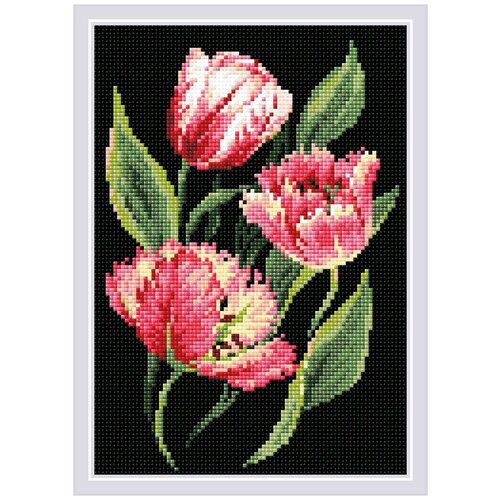 фото Набор алмазной мозаики риолис / riolis ранние тюльпаны 21x30 см 15 цветов ам0070