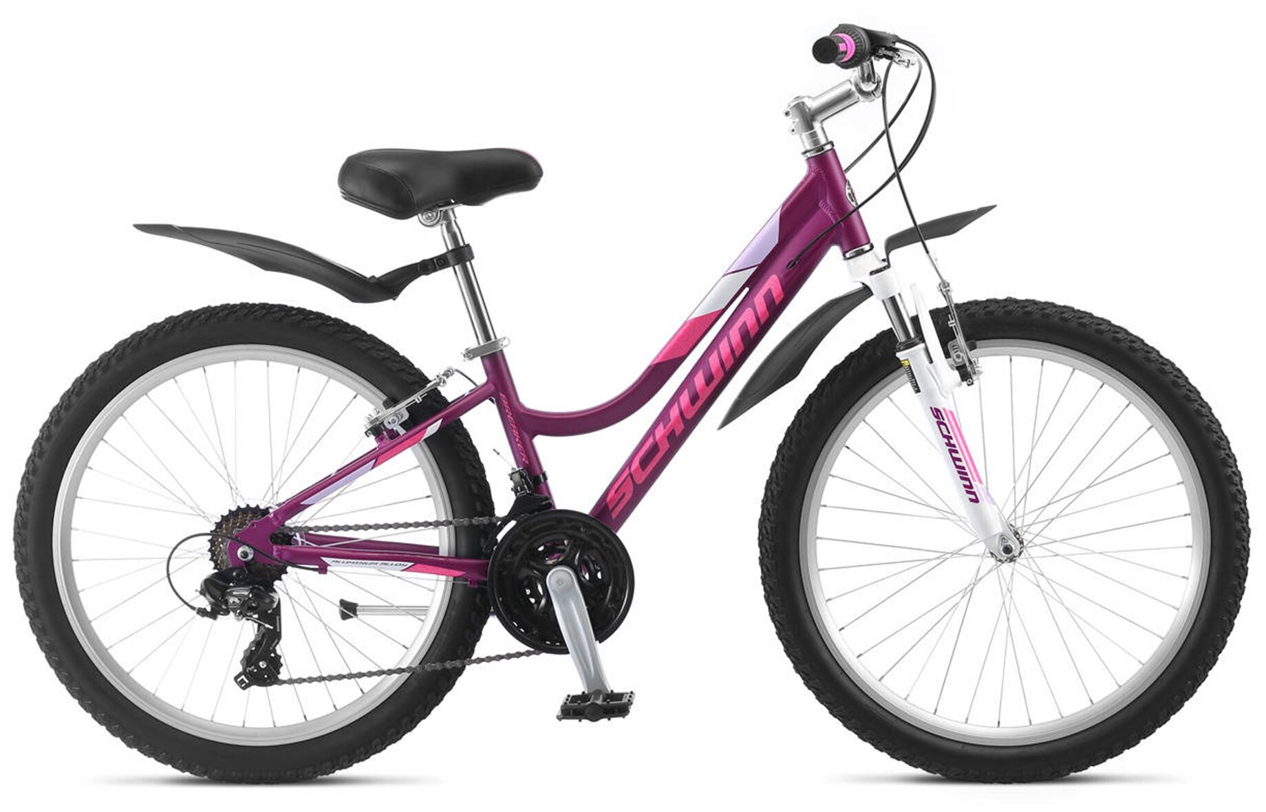 Подростковый горный (MTB) велосипед Schwinn Breaker 24" Girls (2022) фиолетовый (требует финальной сборки)