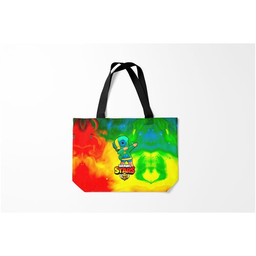 фото Сумка-шоппер / 46х35 см / геймерам / brawl stars leon dab burnettie