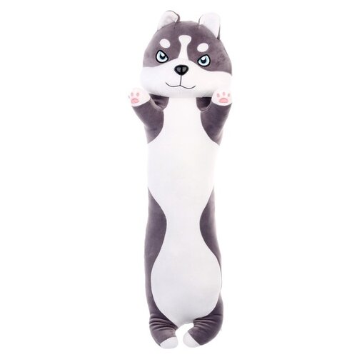 Мягкая игрушка Сима-Ленд Хаски, 60 см, белый/серый мягкая игрушка сима ленд хаски 21 см серый