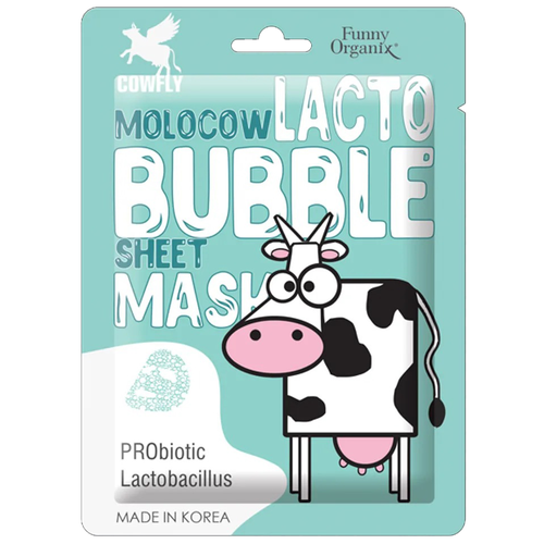 фото Funny organix molocow lacto bubble пузырьковая воздушная маска с пребиотиком, 25 г