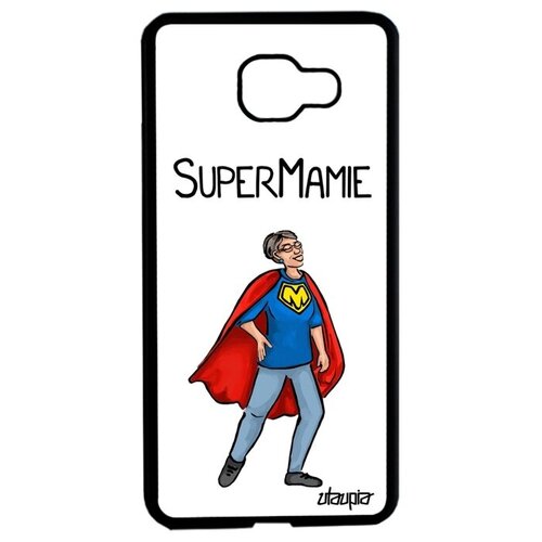 фото Яркий чехол для мобильного // galaxy a5 2016 // "супербабуля" шутка смешной, utaupia, белый