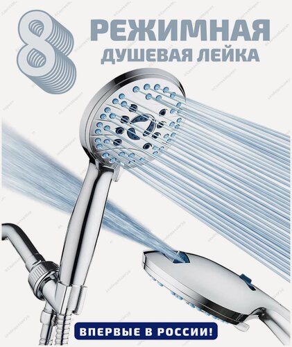 Изображение товара Супер лейка душевая восьмирежимная PREMIUM ELITE