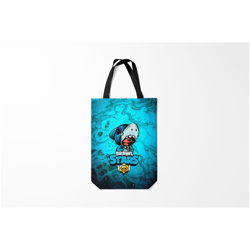 фото Сумка-шоппер / 31х42 см / геймерам / brawl stars leon shark burnettie