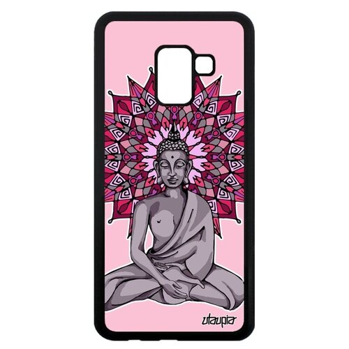 фото Красивый чехол на мобильный // galaxy a8 2018 // "будда" мандала тайланд, utaupia, серый