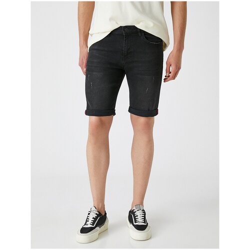 фото Шорты koton men, 1yam43003yd, цвет: black, размер: 30