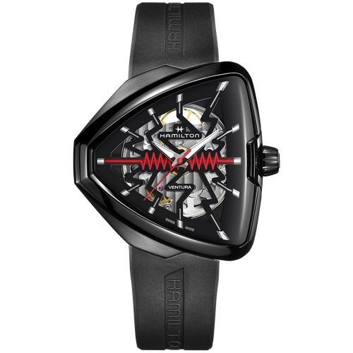 Наручные часы Hamilton Ventura H24535331, черный наручные часы hamilton часы hamilton ventura skeleton auto h24535331