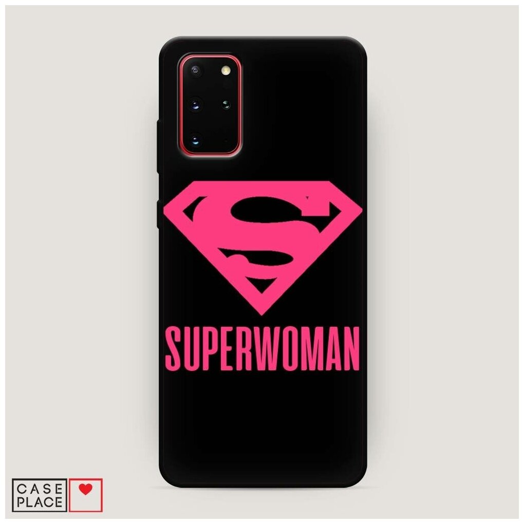 Матовый силиконовый чехол "Супервуман" на Samsung Galaxy S20 + / Самсунг Галакси S20 Плюс