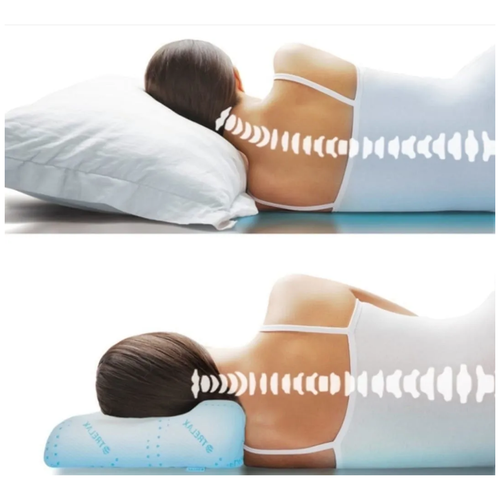 Ортопедическая подушка с эффектом памяти, гипоаллергенная, 55х33 см