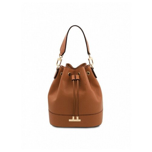 Женская кожаная сумка bucket Tuscany Leather TL Bag TL142146 коньяк