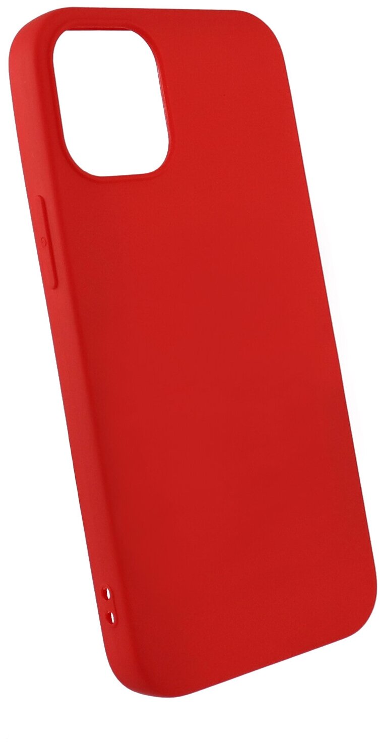 Чехол защитный TPU LuxCase для Apple iPhone 12 mini, Красный, 1,1 мм - фото №1