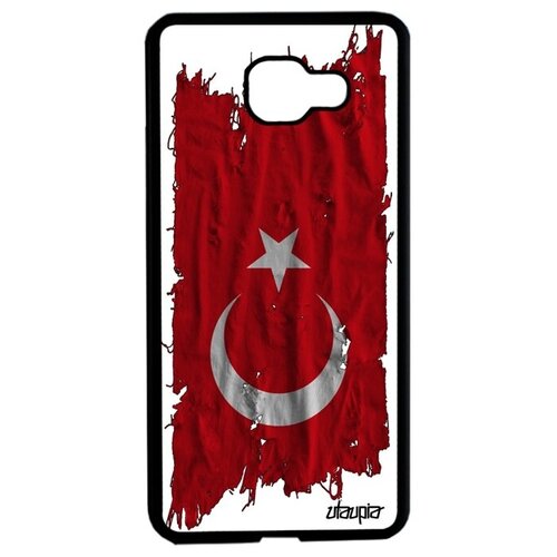 фото Защитный чехол для смартфона // galaxy a5 2016 // "флаг турции на ткани" государственный дизайн, utaupia, белый
