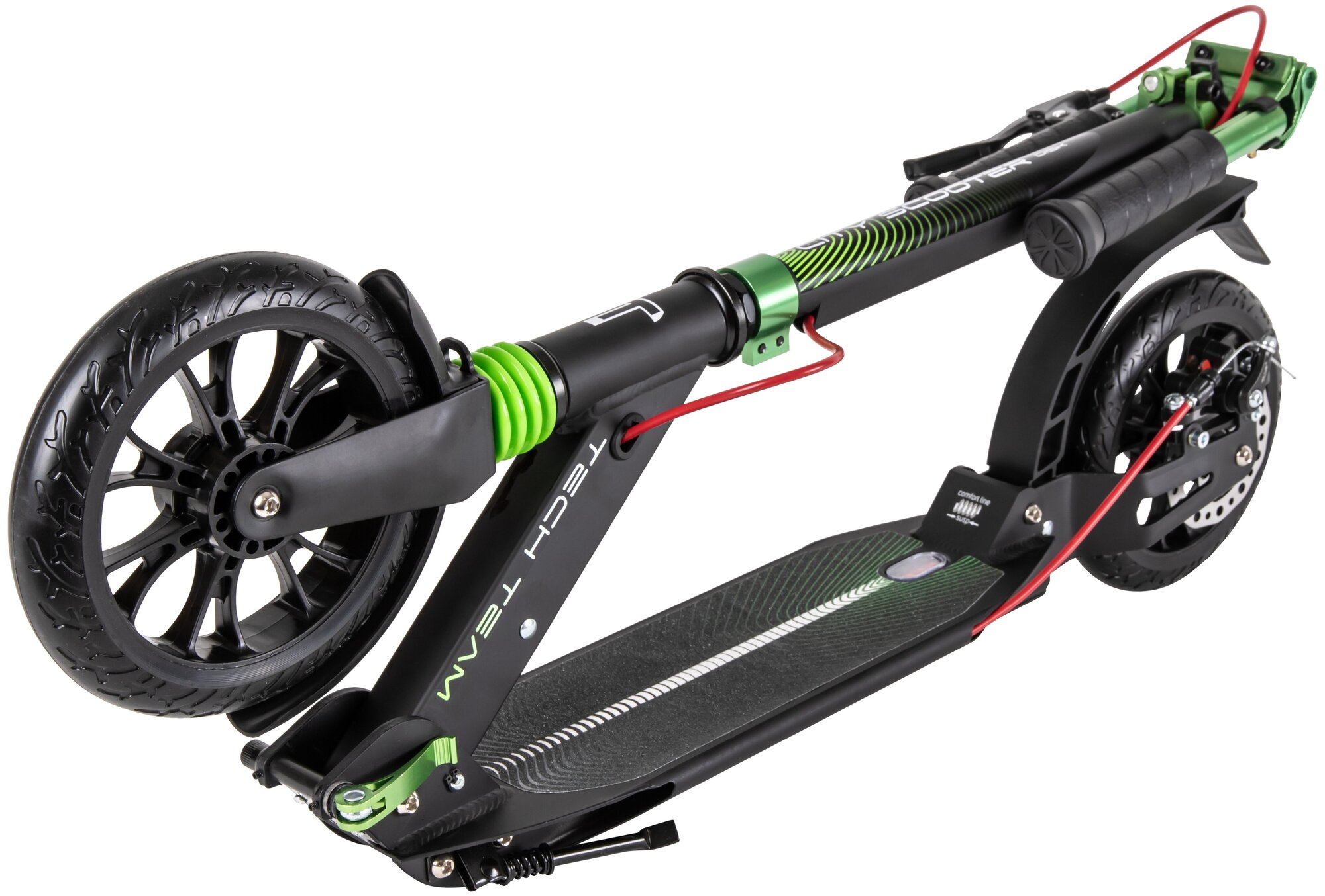 Самокат Tech Team City scooter Disk Brake green