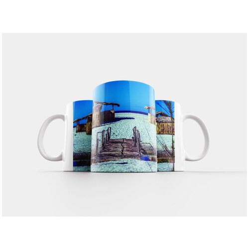 фото Кружка "белый, песок, пляж" 320 мл lotsprints