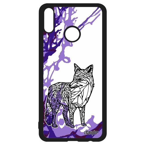 фото Защитный чехол для телефона // honor 8x // "лиса" лисица хитрая, utaupia, фиолетовый