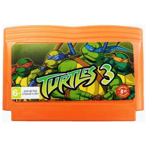 TMNT Teenage Mutant Ninja Turtles 3 (Черепашки Ниндзя 3) (8 bit) английский язык