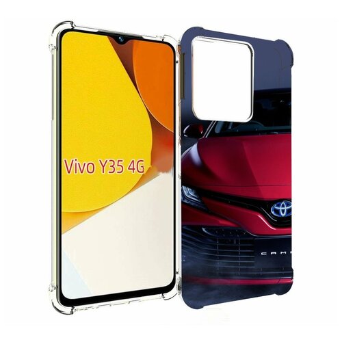 Чехол MyPads toyota тойота 1 для Vivo Y35 4G 2022 / Vivo Y22 задняя-панель-накладка-бампер