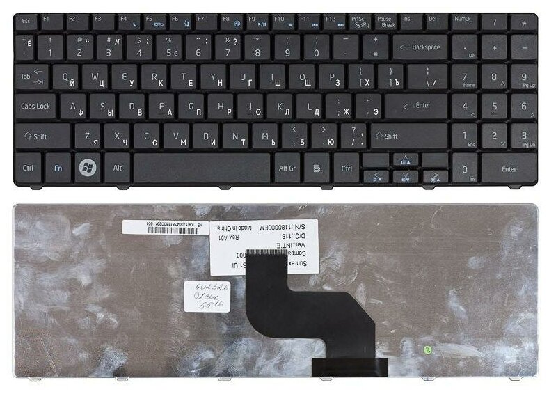 Клавиатура для ноутбука Acer KB L170A132 русская черная 1250₽