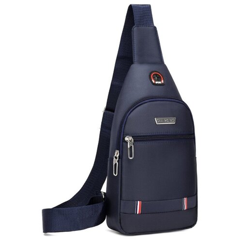 фото Сумка кросс-боди , фактура гладкая, синий 3d family