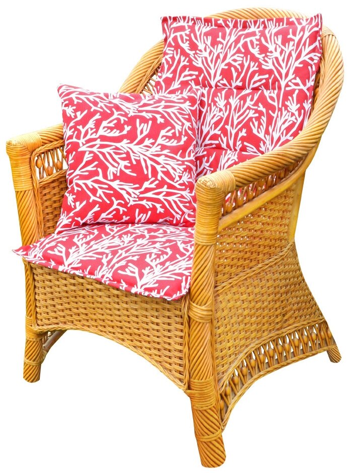 Подушка на стул со спинкой; Red Corals; 50х100 см