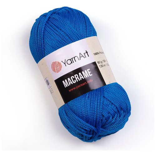 Пряжа YarnArt Macrame, 100 % полиэстер, 90 г, 130 м, 1 шт., 139 т.бирюза 130 м