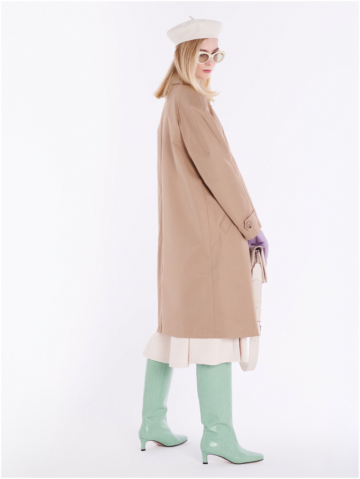 Плащ Zarya MODY, размер 52, бежевый — фото 1