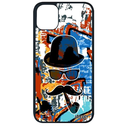 фото Модный чехол на смартфон // apple iphone 11 pro max // "мистер усы" котелок чаплин, utaupia, цветной